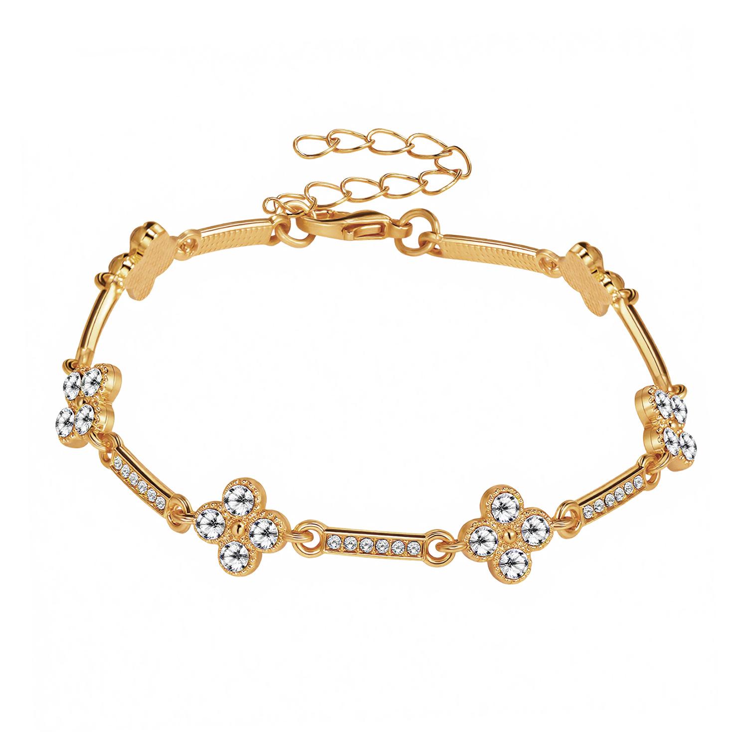 Универсальный женский модный браслет с четырехлистником - Европейский и американский стиль.