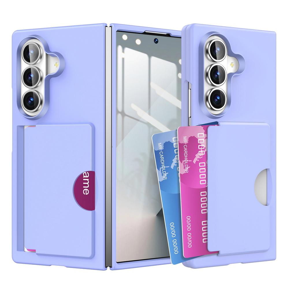 

Insert 2 Pieces of Credit Cards Card slot Case for iPhone For Samsung Z Fold 7 6 Fold7 Galaxy Z Fold 6 Folding Protect Cover Galaxy Z Fold7
