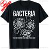 Wissenschafts-Humor Bakterienliebhaber Unisex Baumwoll-T-Shirt Sommer Freizeit Kurzarm Mikrobiologie Geschenk Unisex Design Kleidung Biologe Oberteile