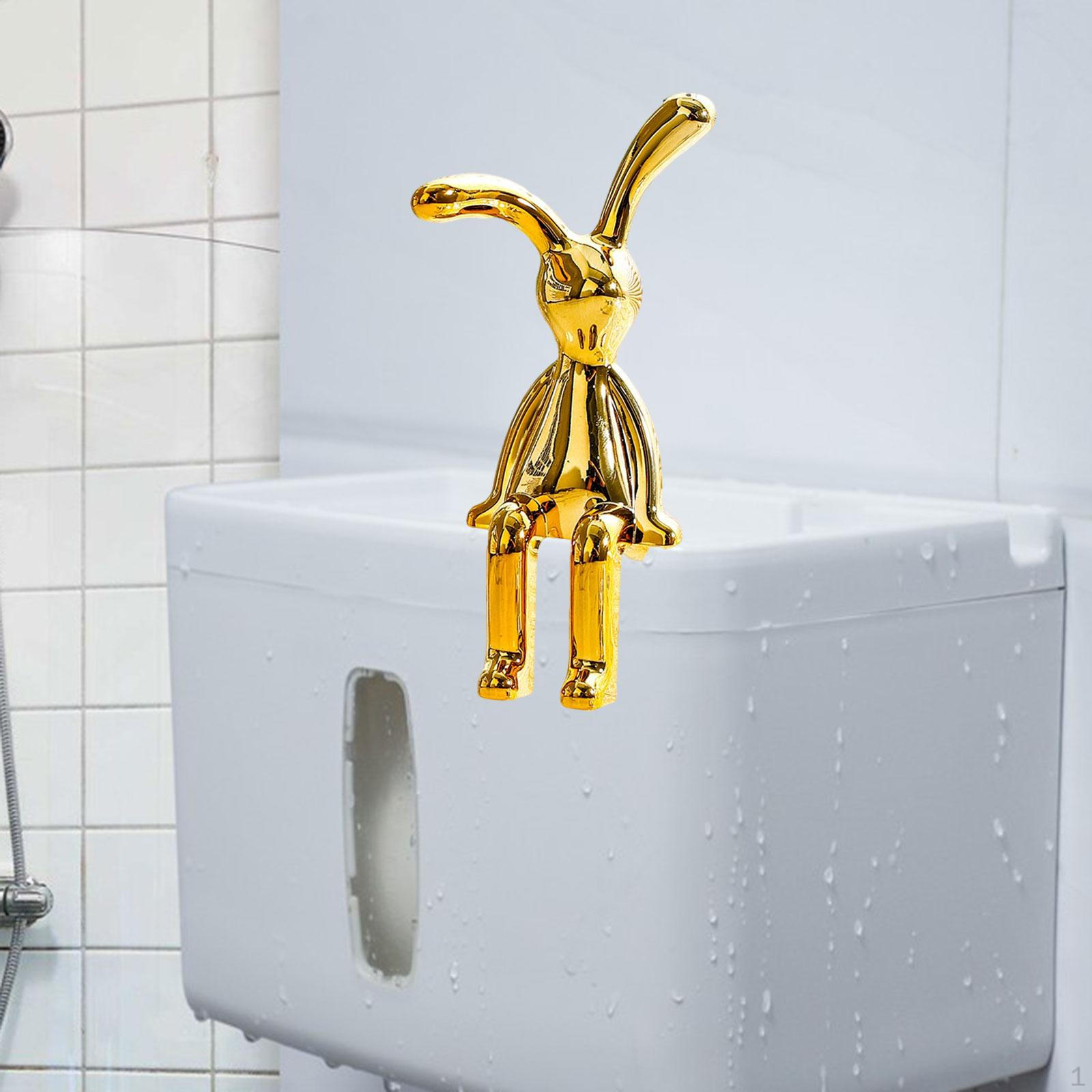 

Гальванизированная скульптура кролика, настольное украшение для гостиной, шкафа, стола, украшения 4.4cmx3cmx8.7cm