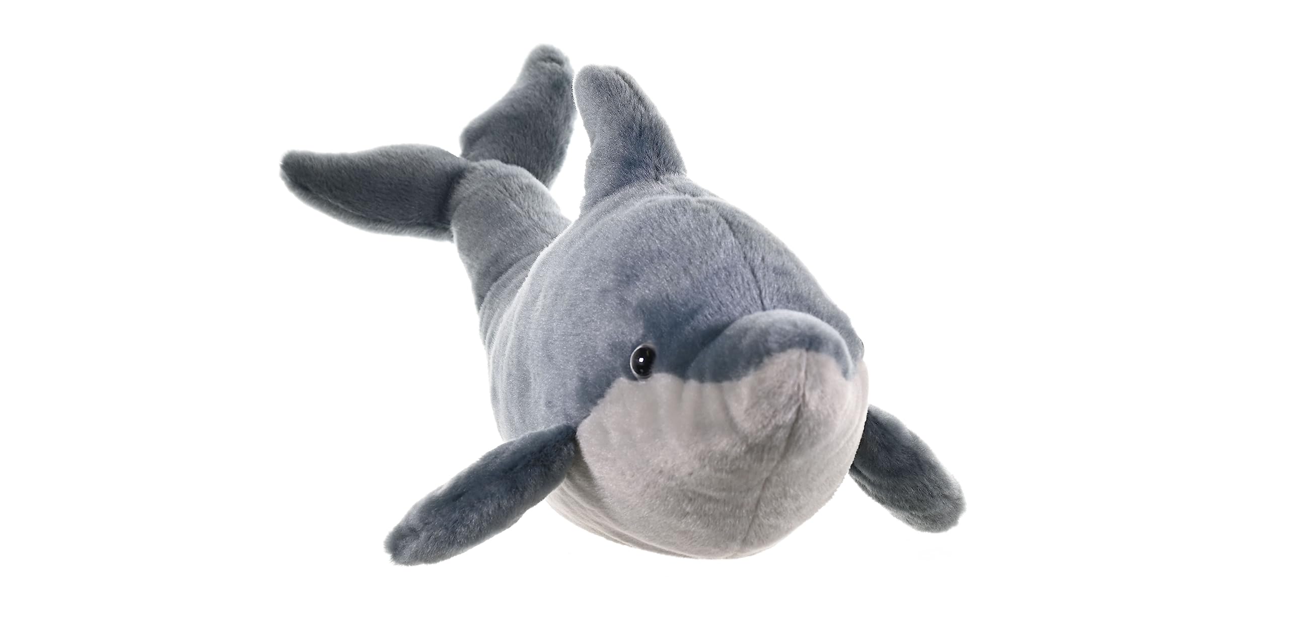 

Wild Republic Dolphin Plush Sea Soft W27 x D48 x 22469 Toy, Creature, Realistic, Material, Cuddlekins, H21cm, серый
