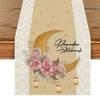 Heat Insulation Ramadan Table Runner Anti-slip Moon Table Runner New Table Cover  Eid Al Adha