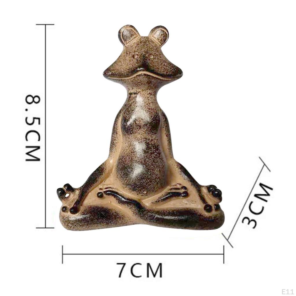 Animal Yoga Frogs Figure, Sculpture, Decor, Cute, Decorative, Fine Workmanship, Versatile, Realistic