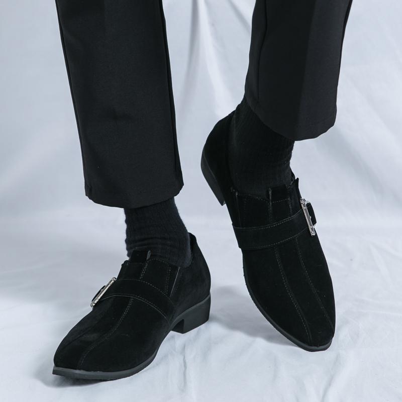 Fashion Spring Hot Selling Men's Suede Leather Shoes Pointed Tips Classic Men's Business Casual Shoes High-quality Loafers Comfortable