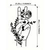 Wall Art Peace Symbol Metal Flowers Modern Home Decor Craft