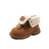 Winter  Kids' Fleece-lined Lace-up Cotton Boots Short Boots for Girls Children's warm boots