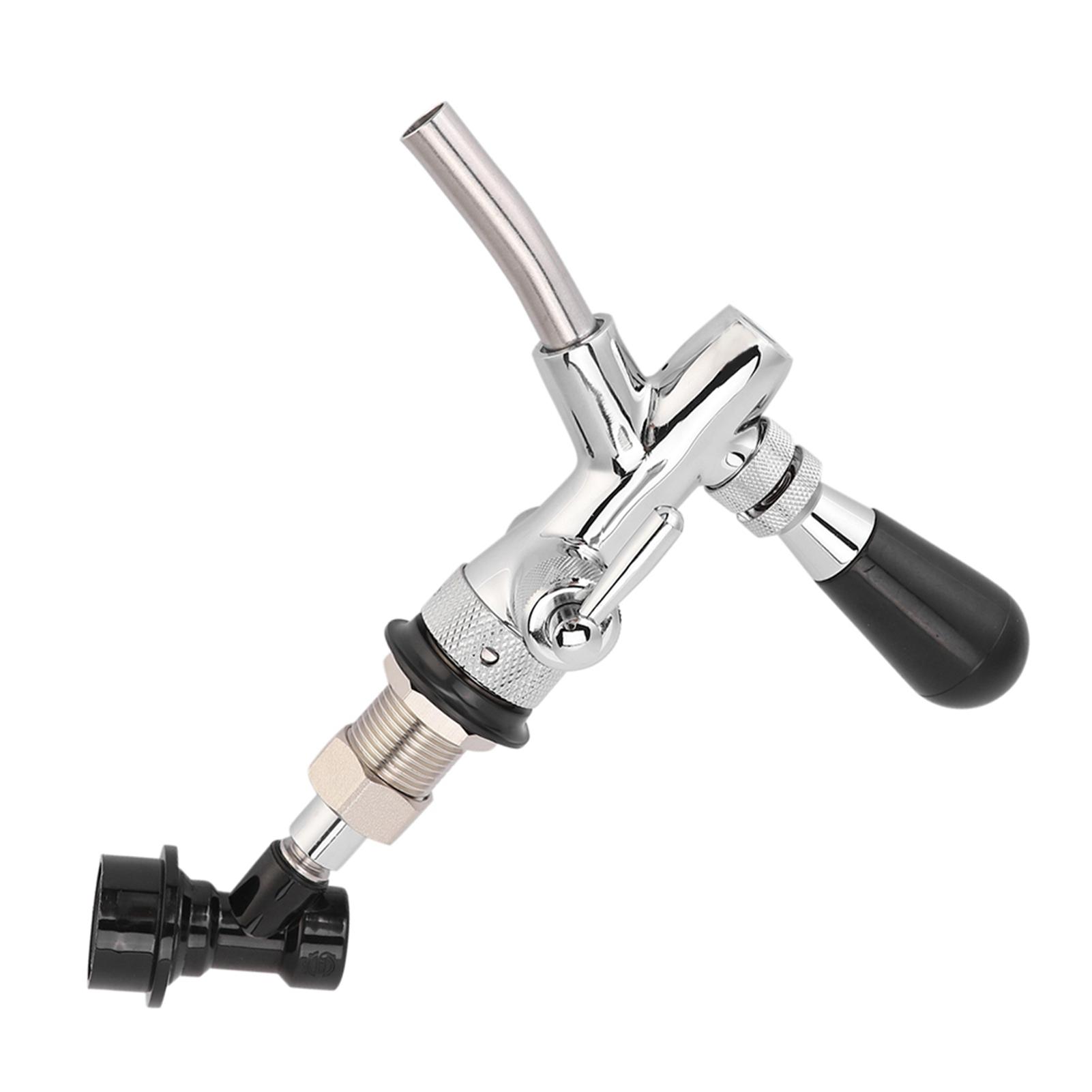 

Adjustable Beer Tap Faucet Keg Beer Homebrewing Tap with Ball Lock Liquid Disconnect