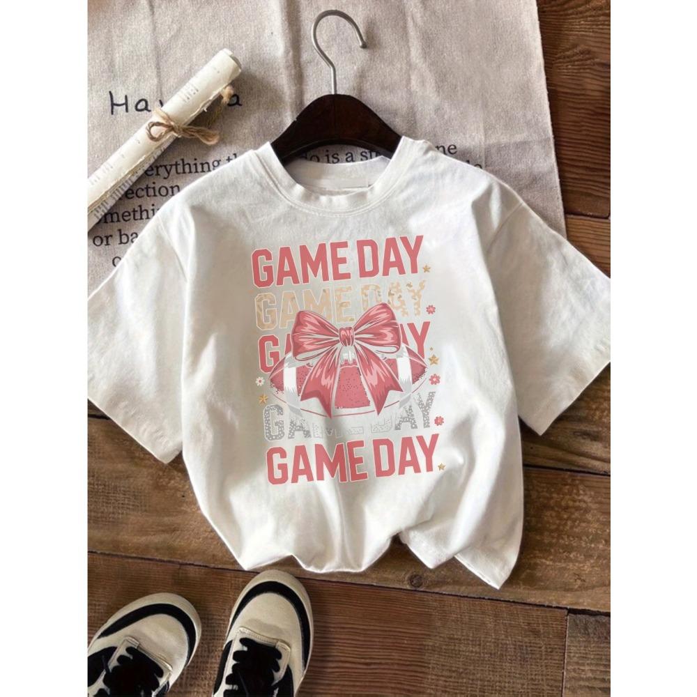 Rabbit Flower Series Print Summer Girls Clothes Tee Cotton Casual Childrens Tshirt Childrens Fashion Short Sleeved Shirt Tops