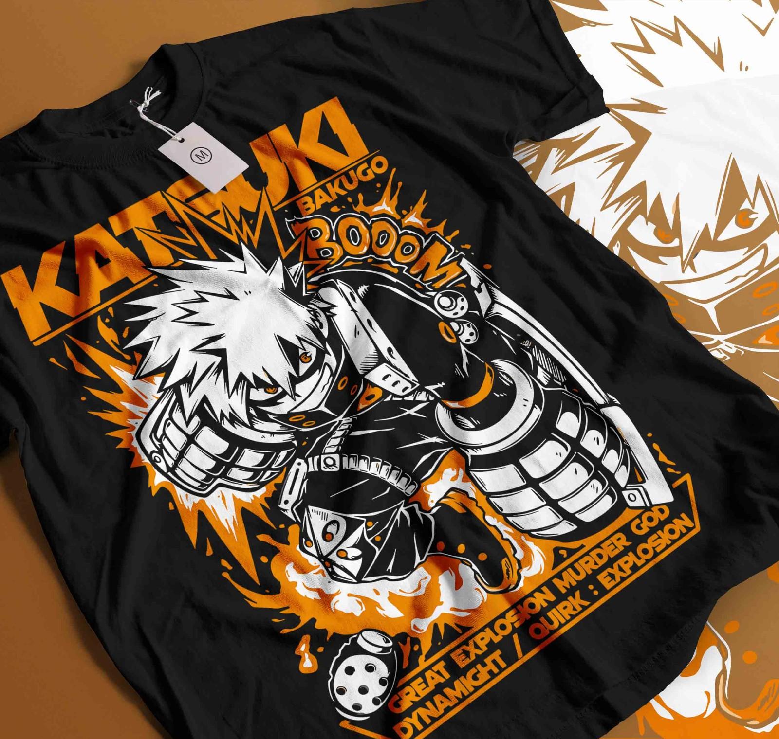 

Bakugo Katsuki T-Shirt Mens Womens Tees Top My Hero Academia MHA Anime Girl GifT Shirt Mens Womens Tees Top Tee All Siz587 S