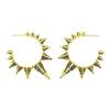 925 Silver Ear Needle Vintage Sun Hoop Earrings for Women Punk Hip Hop Sun Flower Big Earrings Fashion Jewelry Gifts