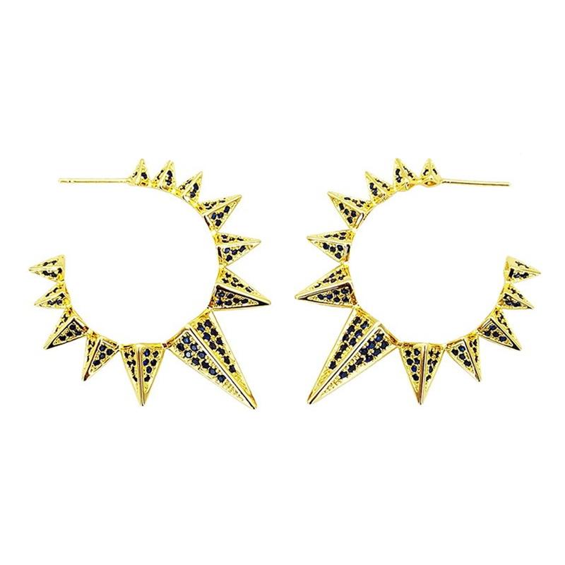 925 Silver Ear Needle Vintage Sun Hoop Earrings for Women Punk Hip Hop Sun Flower Big Earrings Fashion Jewelry Gifts