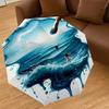 1pc Paintbrush Ocean Automatic Open/Close Umbrella Compact Folding Umbrella with 8-Rib Shaft for Women/Men, Portable Travel Umbrella,1202S