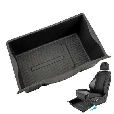Car Under Seat Storage Box For Tesla Model Y Hide Driver Passenger Front Underseat Drawer TPU Seat Organizer Tray For