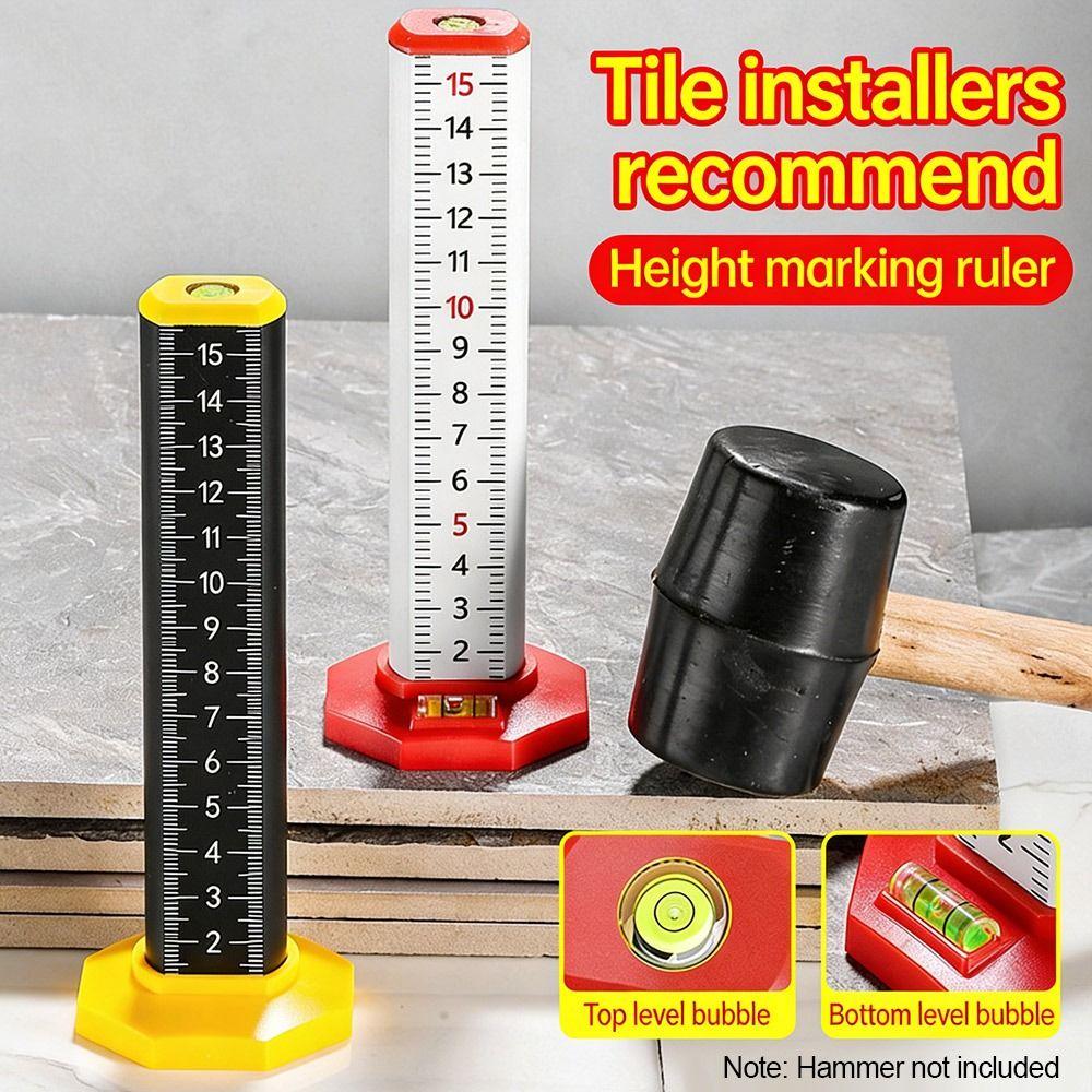 Aluminum Alloy Tile Leveling Tool High Precision Positioning Ruler Height Gauge  Floor Construction
