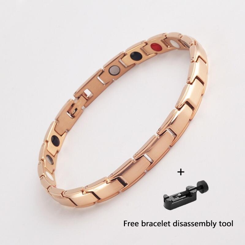 Couples' Accessories Fashionable Energy Magnetic Alloy Bracelet Magnetic Bracelet for Women and Man