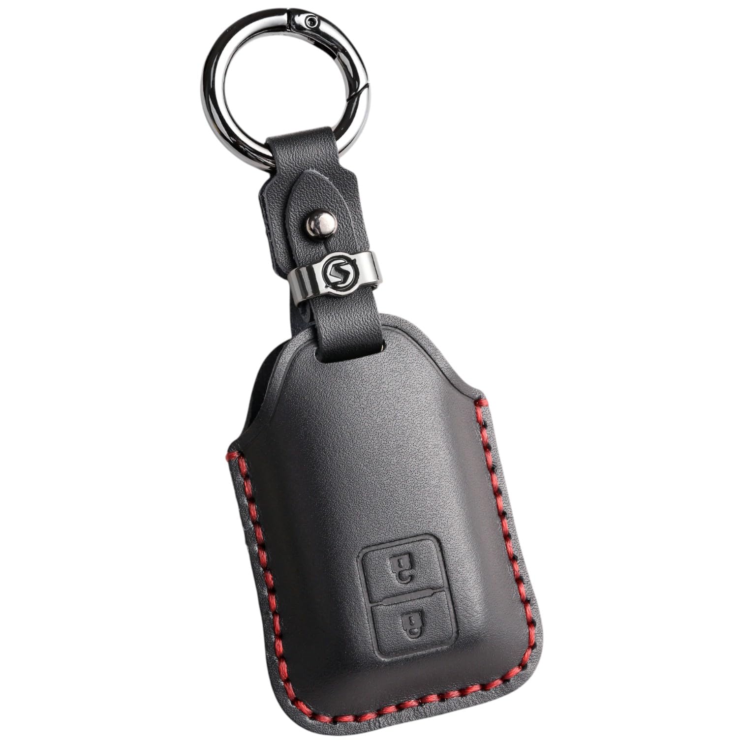 [Hallmo] Smart Key Case Genuine Leather Key Cover Jimny Nomad Genuine leather / 2 buttons чёрный