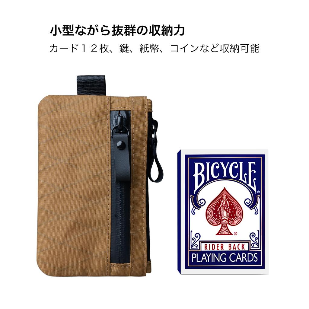 ALPAKA Zip Pouch RFID Slim Compact Wallet with Coin Card YKK Business Travel Gift Anti-Skimming Men's Purse, Slots, Label, Water-Repellent Zipper,