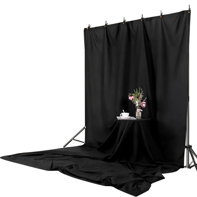 Tela de Fondo Fotográfico Gruesa en Blanco y Negro para Estudio y Sesiones de Retrato