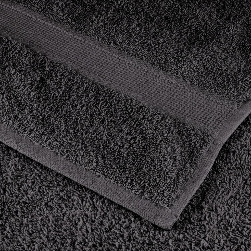 Vidaxl Ręczniki Premium Solund, 50 Szt., Antracytowe, 50X100 Cm