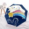 1pc Meteor Cinnamoroll Sanrio Automatic Opening and Closing Umbrella - Small Umbrella Suitable for Various Occasions, Portable 3-Fold Small Umbrella F