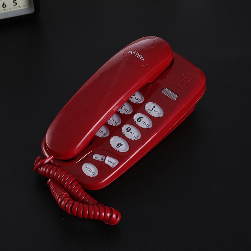 

Wall Phone Wired English Landline Telephone Hotel School Business Tool Durable красный