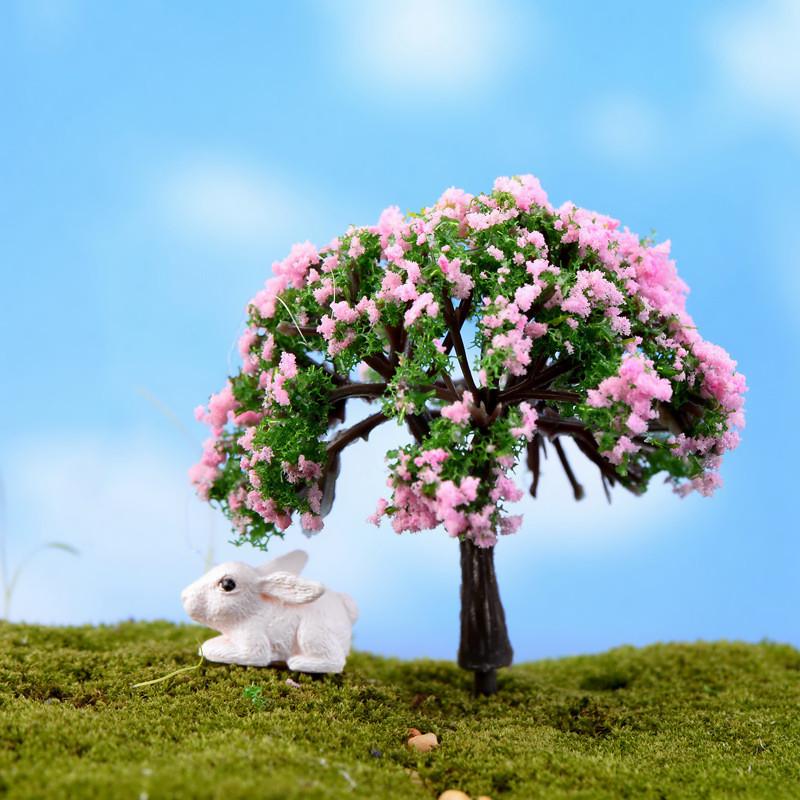 14 стилей, мини-фигурки деревьев, садовые миниатюрные изделия из смолы, украшения для дома и сада, микропейзаж Бо 14