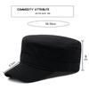 ZEXIN Hat Spring and Fall Simple Full Seal Outdoor Military Cap Casual Duck Tongue Cap Versatile Sunshade Flat Cap