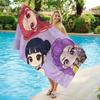 K-pop Anime Girl Beach Towel,Microfiber Soft Absorbent Quick Dry, Oversized for Beach Pool Travel, Cute Idol Print Bath Towel