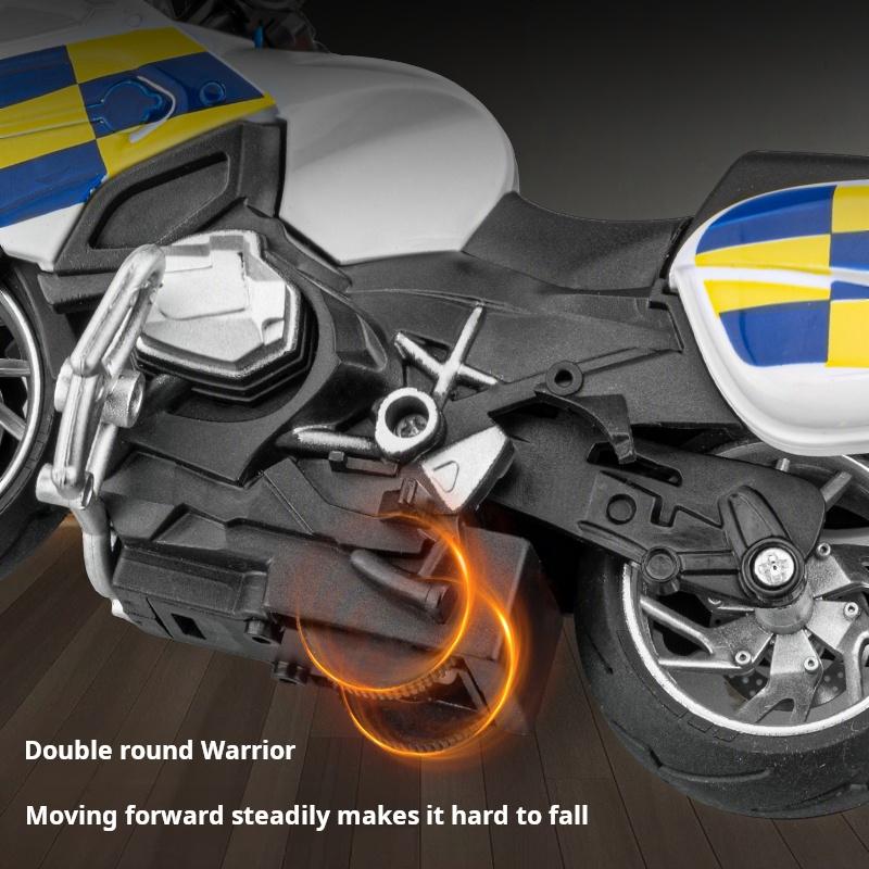 1:14 R1250Rt-P Robustes Streifenpolizeimotorrad Simulationslegierungsmodell Spielzeug Sammlerstück Ornament