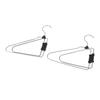 5pcs Foldable Clothes Hanger Stainless Steel Multifunctional Anti Slip Foldable Garment Hangers for