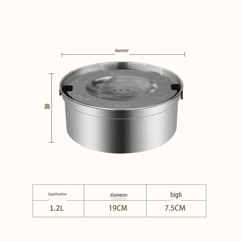 

ZISIZ 1.2L Panda Floating Pet Water Bowl