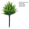 Fake Plants Outdoor Artificial Shrubs Plastic Greenery Leaves Bushes with Ground Stake for Patio Lawn Home Garden Office Decor