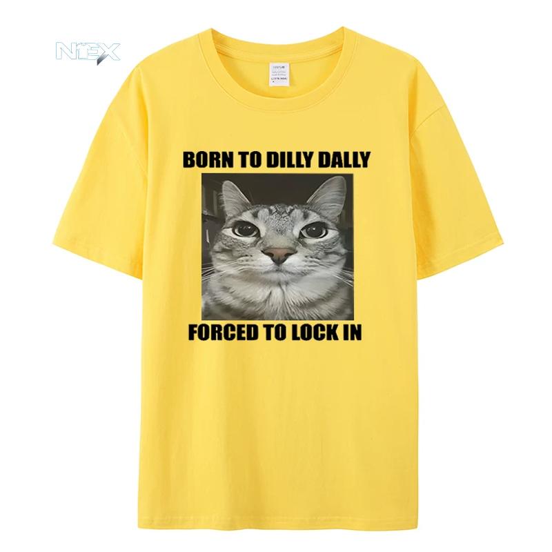 Summer Cat T-Shirts man women Printed Short Sleeve unisex Tees Tops Vintage Streetwear