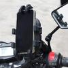 Motorcycle Phone Holder Vibration Damping System Universal Smartphone Clamp Quick Adjust Mount Shockproof For Bike