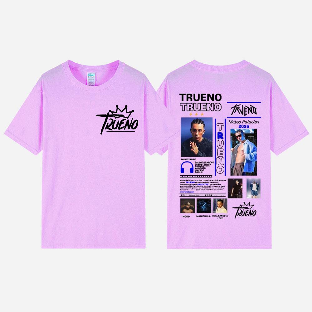 Rapper Trueno Graphic T Shirts Men Women Clothing Fashion Hip Hop Tshirt Summer Casual Loose Short Sleeve Tshirts Streetwear
