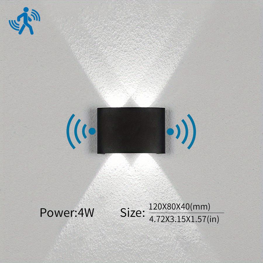 

Светодиодный настенный светильник с датчиком движения AC85-265V 4W 6W 8W 10W Водонепроницаемый IP66 Для внутреннего и наружного использования, садовые настенные светильники Warm White