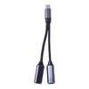 2 In 1 Design Type C Splitter Audio Cable 2-in-1 Headphone Adapter Cable  Phone Charging
