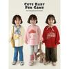 Girl's Fleece Lined Cartoon Sweatshirt
