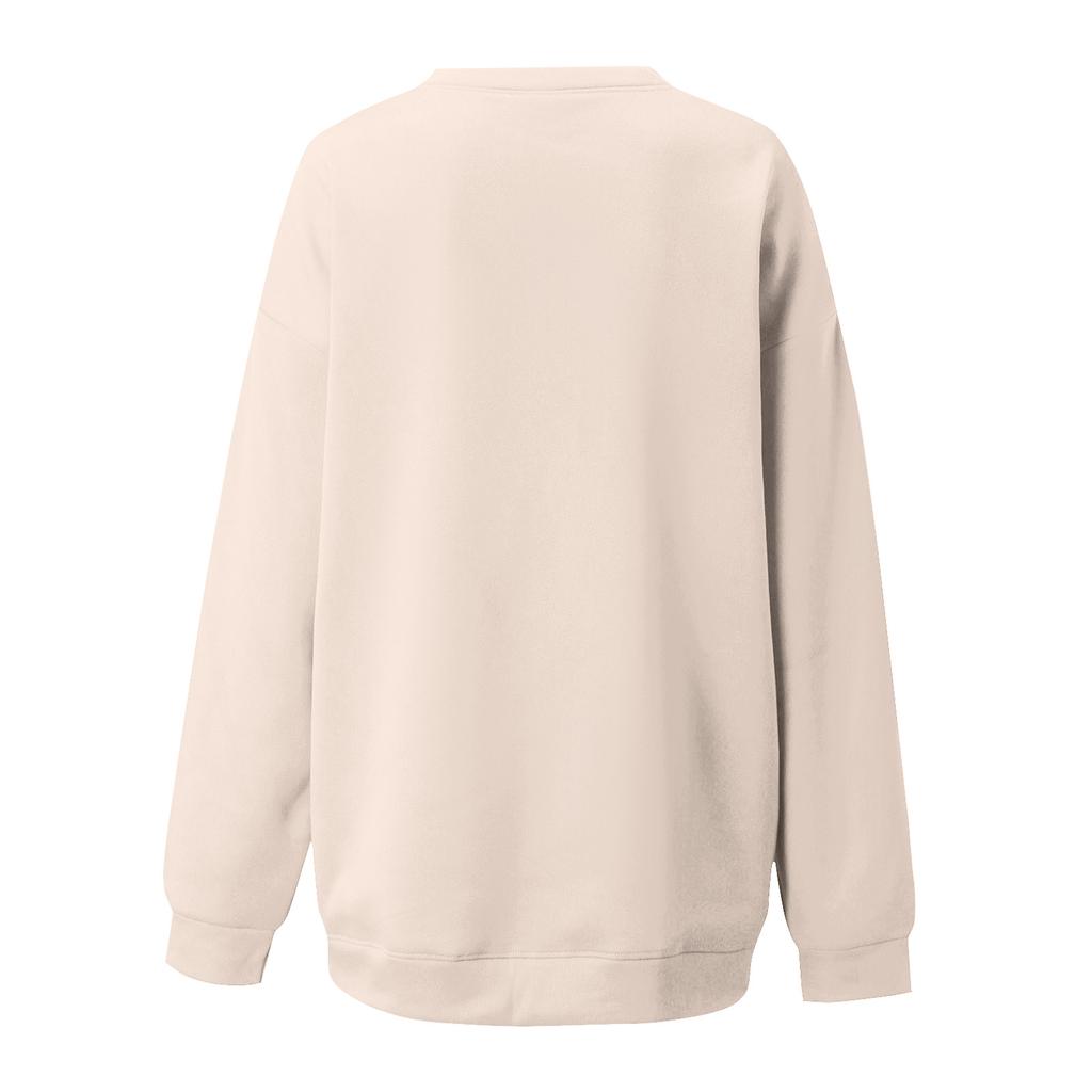 Women's Fashion Long-Sleeve Pullover Sweatshirt With Fun Movie-Themed Print