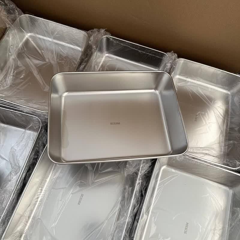 Stackable Stainless Steel Prep Plate