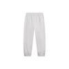 Li-Ning Letter Print Mid Waist Drawstring Straight Leg Knit Sweatpants Men Bottoms Gray AKLT305-5