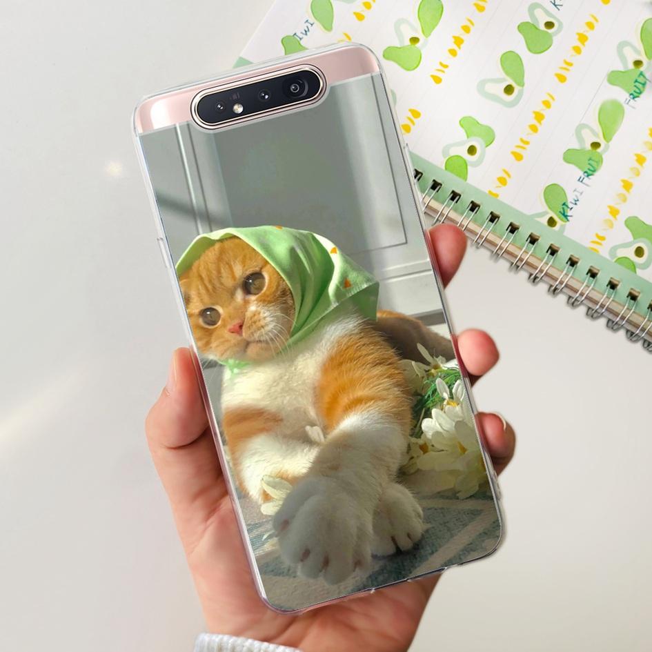 

For Samsung A80 Case Cool Fashion Cartoon Pattern Bumper Soft Silicone Clear Cover For Samsung Galaxy A80 A90 4G SM-A805F Fundas Samsung A80