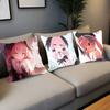 Shimoe Koharu Anime Game BBlue Archive Pillow Case Fashion Square Pillowcase Bedroom Sofa Room Ins Decoration Leisure