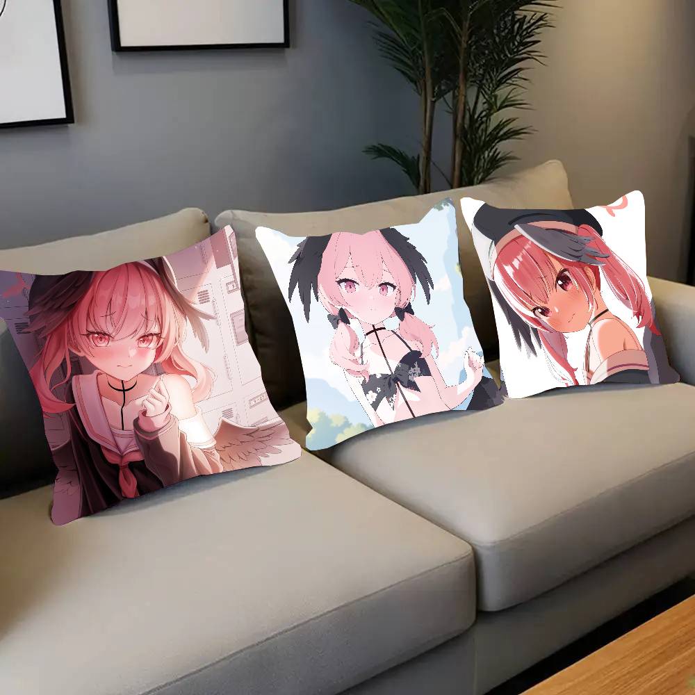 Shimoe Koharu Anime Game BBlue Archive Pillow Case Fashion Square Pillowcase Bedroom Sofa Room Ins Decoration Leisure