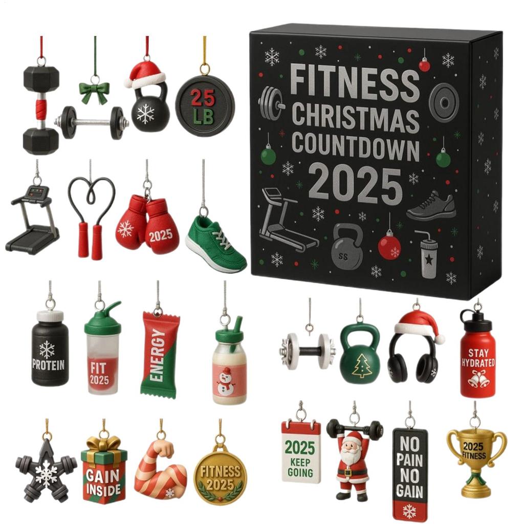 2D Acrylic Christmas Calendar Advent Flat 24 Days Count To Christmas Decoration New Year Hanging for Office School Garage Living