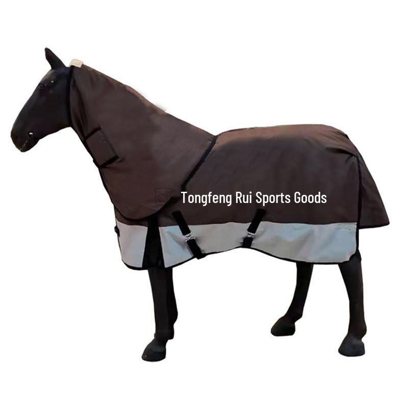 600D Winter Horse Rug with Detachable Breathable Neck Warmer