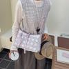 Niche Texture Underarm Bag Women's Commuter Bag 2025 New Simple Sticker Diamond Small Square Bag Shoulder Messenger Bag