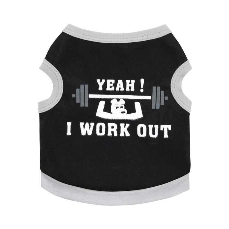 Pet Clothing: Weightlifting Vest for Small Dogs and Cats - Spring/Summer Style