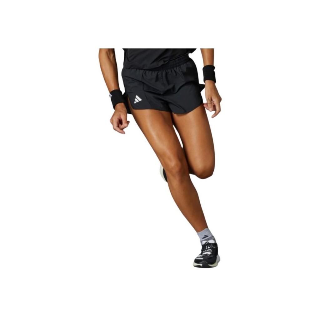 Adidas Comfortable Woven Elastic Logo Print Casual Shorts Women Bottoms Black IN8707