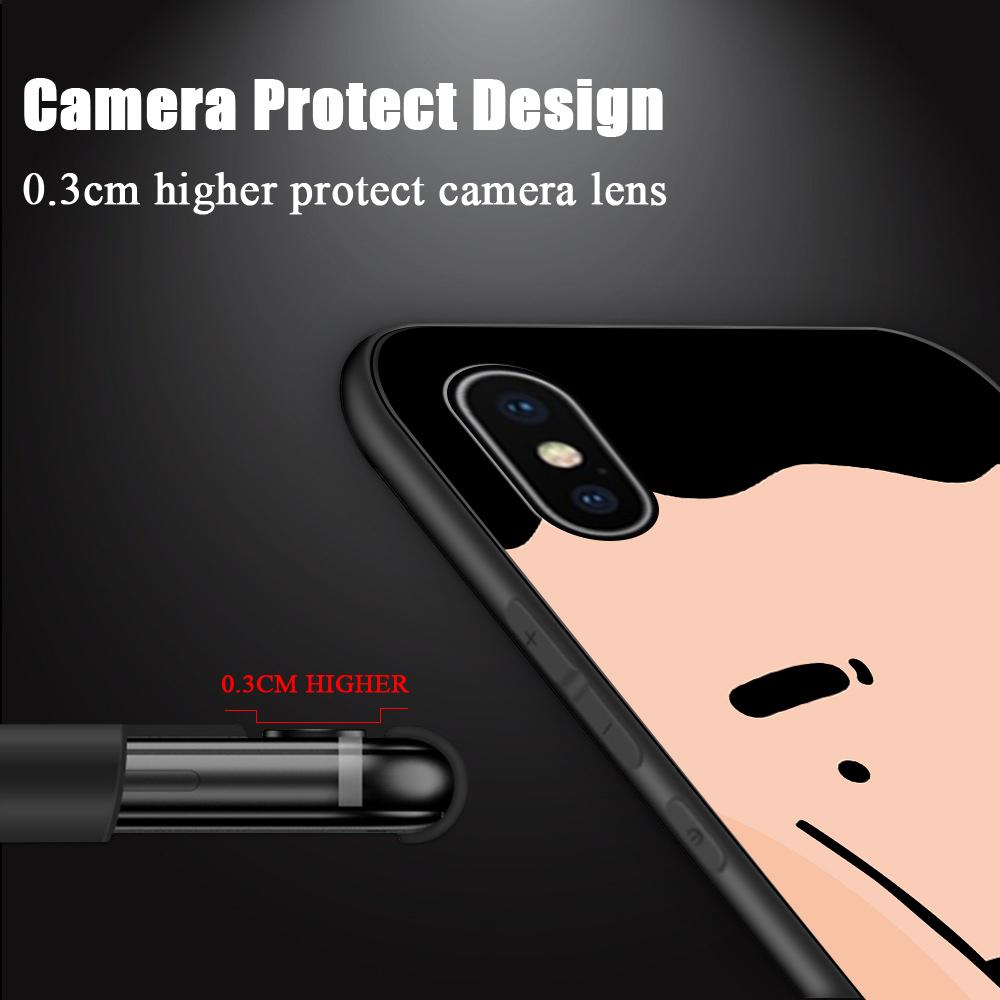 Husă de telefon drăguță de desene animate Polar Lear Greedy Face